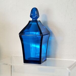 Viking Epic Line Bluenique #6811  7" Cigarette holder Candy Apothecary Jar